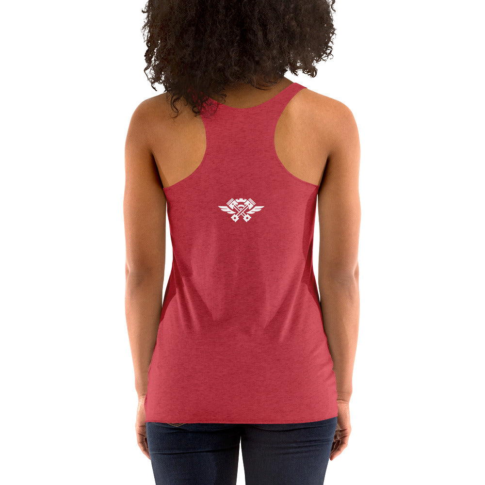 Women's colored Logo Racerback Tank - The Human Engine