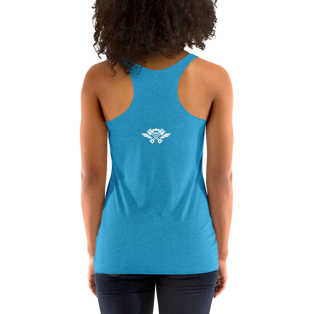 Women's colored Logo Racerback Tank - The Human Engine